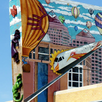 mural of balloon city