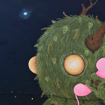 mural of woodland creature