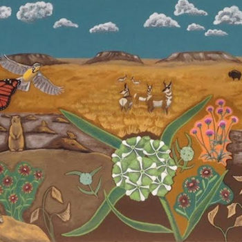 Plains of New Mexico and friends mural